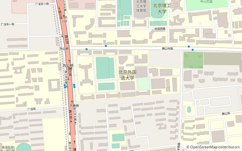 pekinger fremdsprachenuniversitat location map