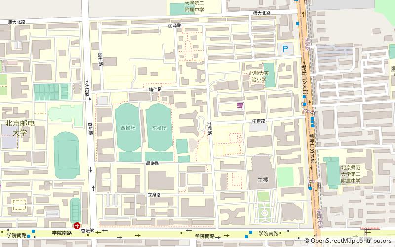 Beijing Normal University location map