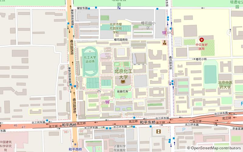 Universität für Chemieingenieurwesen Peking location map