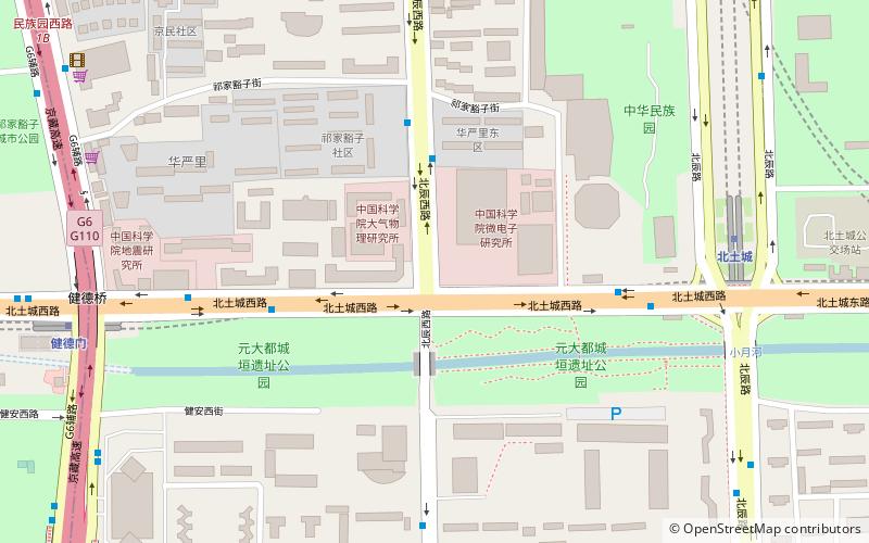 Yuan Dadu City Wall Ruins Park location map