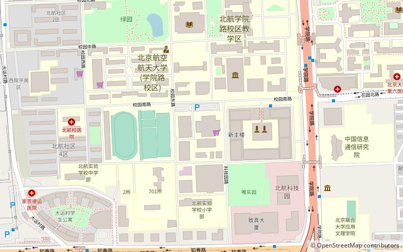 Beihang University Gymnasium location map