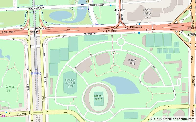 Gymnase du centre sportif olympique de Pékin location map