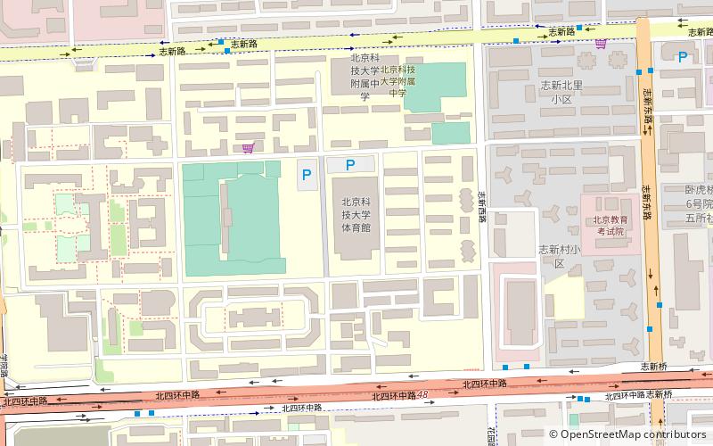 Beijing Science and Technology University Gymnasium location map