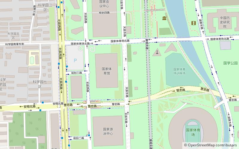 beijing olympic green circuit pekin location map