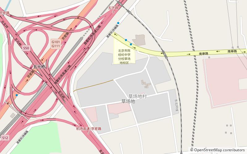 Caochangdi location map