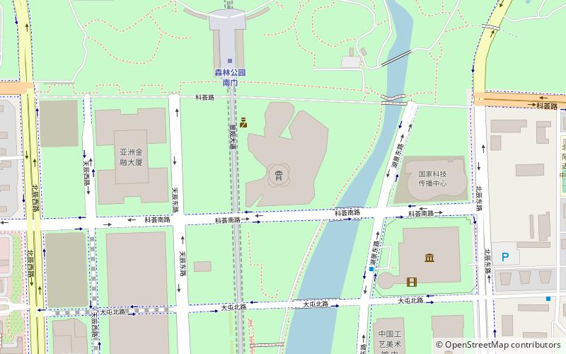 Beijing Olympic Tower location map