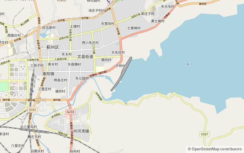 yuqiao reservoir location map