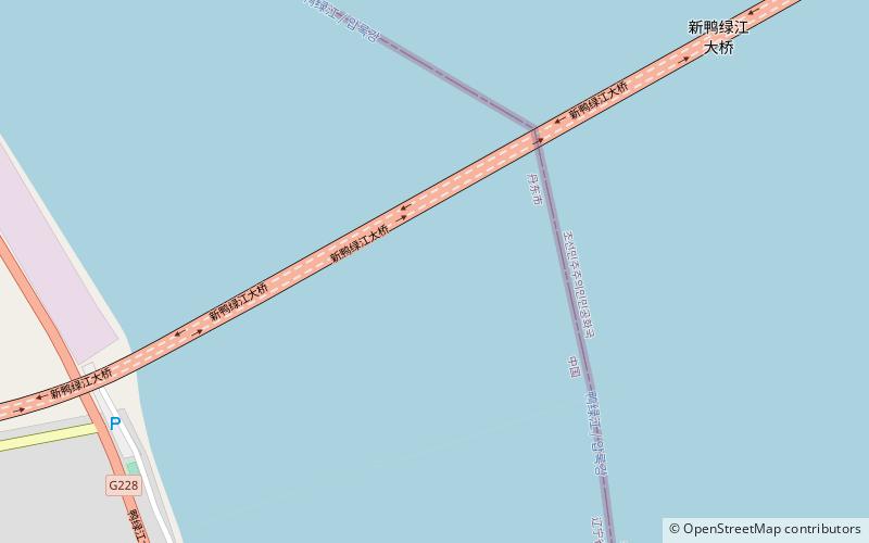 New Yalu River Bridge location map