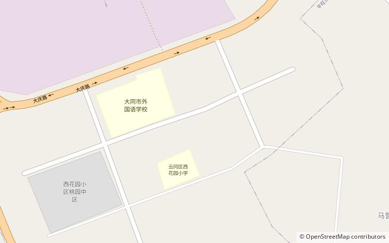 xihuayuan subdistrict datong location map