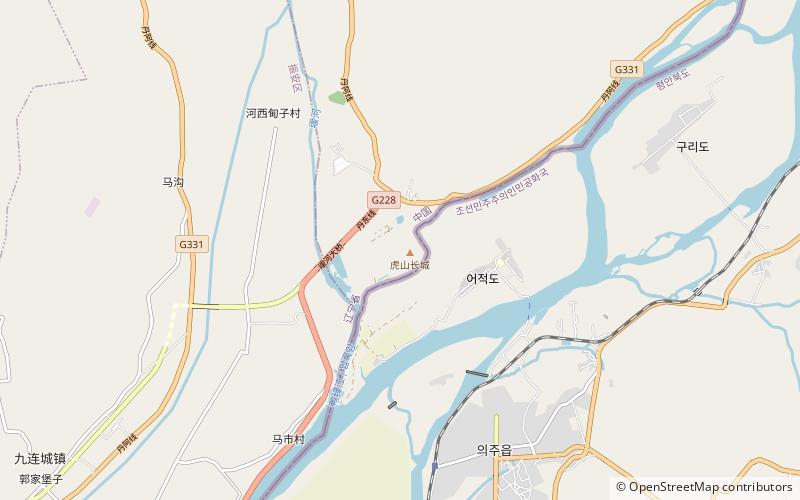 Hushan Great Wall location map