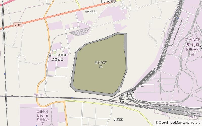 Baogang Tailings Dam location map