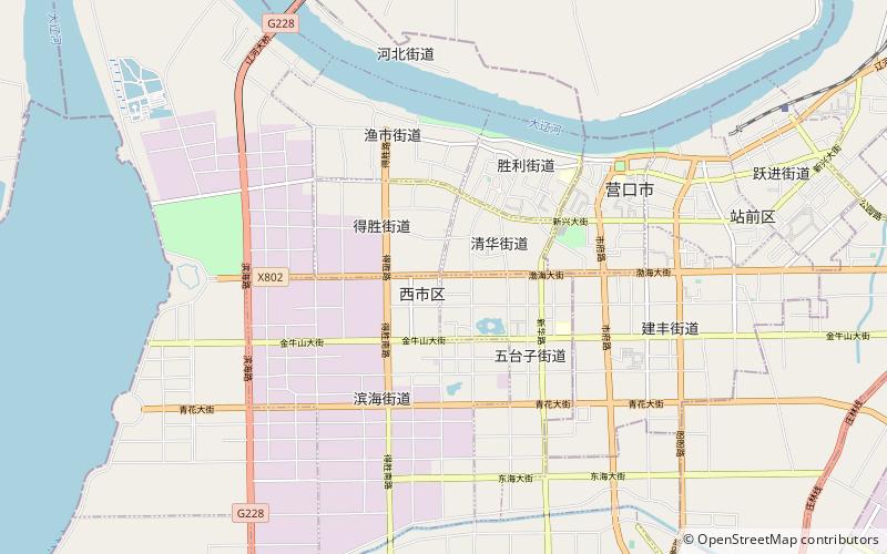 district de xishi yingkou location map