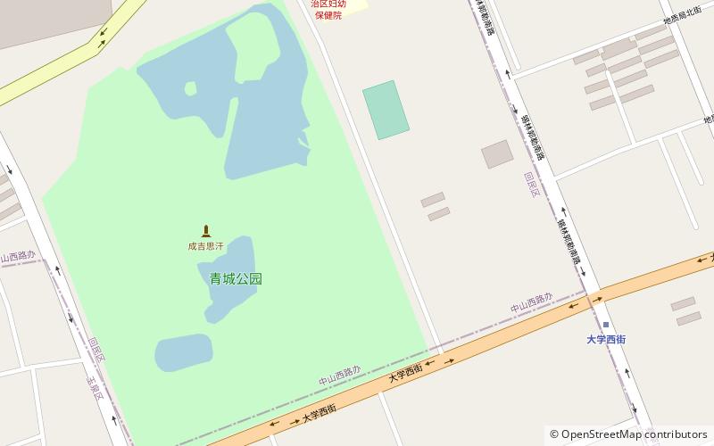 qingcheng park hohhot location map