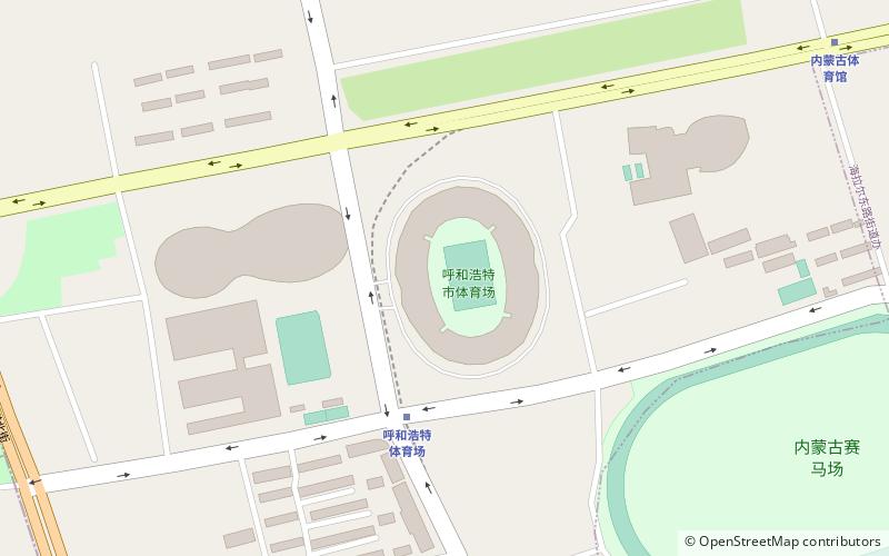Hohhot City Stadium location map