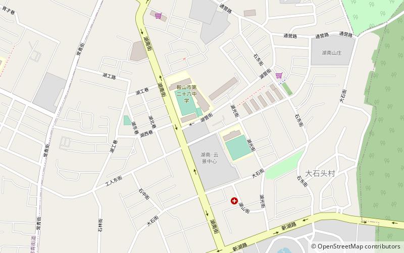 hunan subdistrict anshan location map