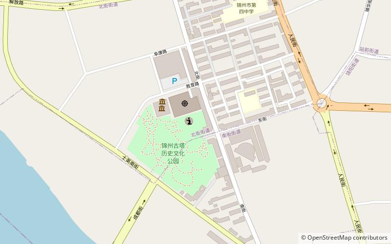 guang ji si ta jinzhou location map