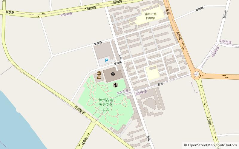guang ji si gu jian zhu qun jinzhou location map