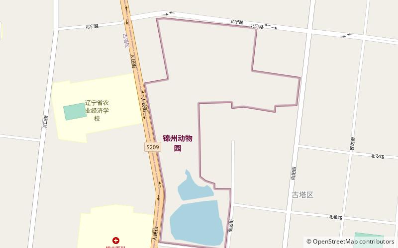 jin zhou dong wu yuan jinzhou location map