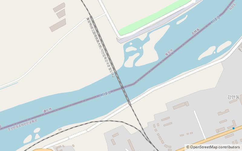 Ji'an Yalu River Border Railway Bridge location map