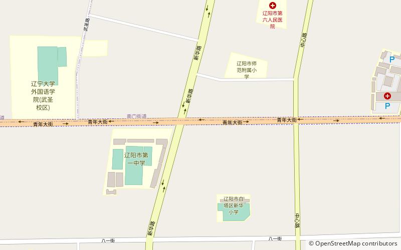 district de taizihe liaoyang location map