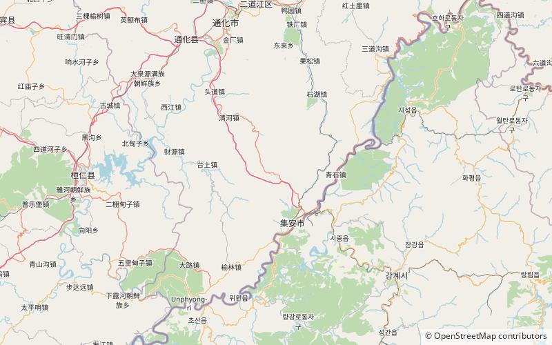 Wunü Peaks National Forest Park location map