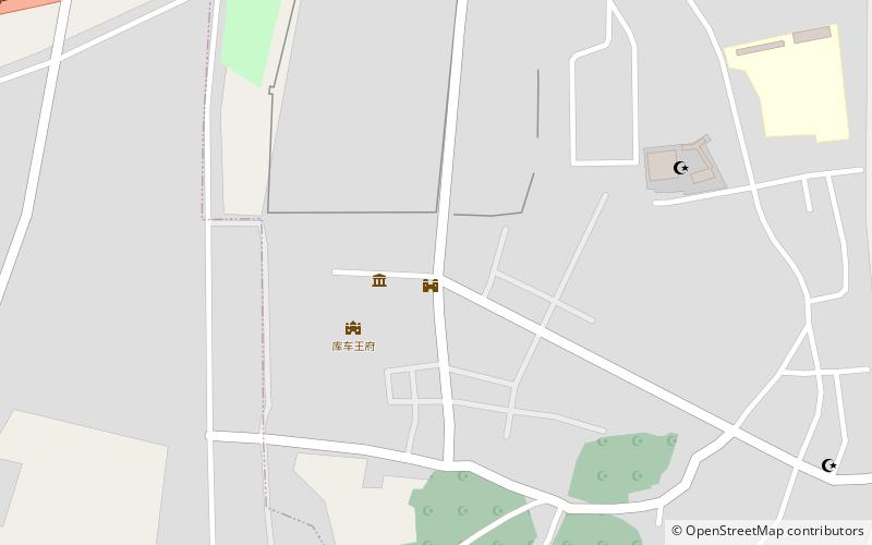 qiuci palace kuche location map