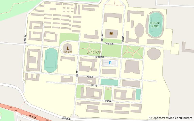 universite du nord est shenyang location map