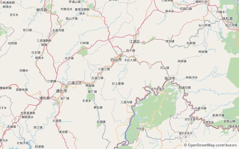 hunjiang district baishan location map