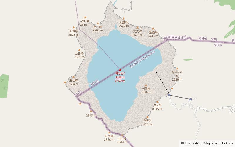 Baekdudaegan location map