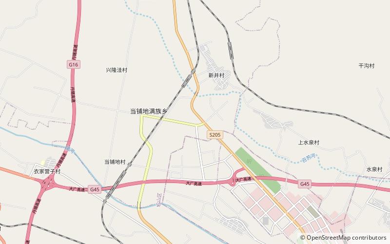 Dangpudi Manchu Ethnic Township location map