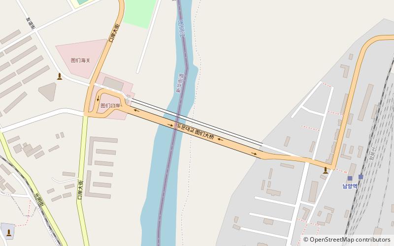 Tumen River Bridge location map