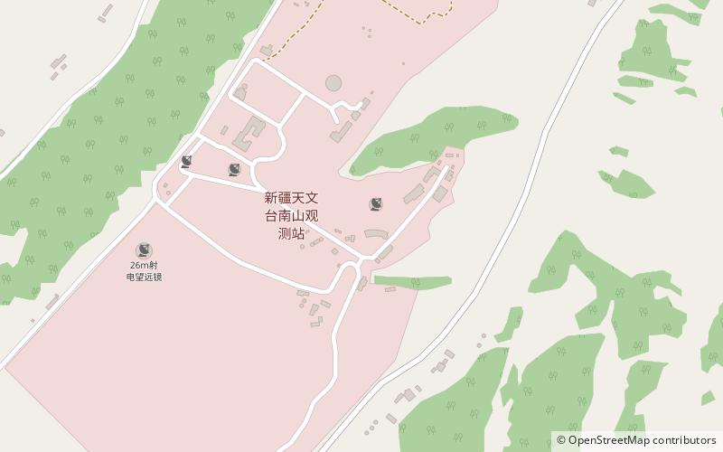 Xinjiang Astronomical Observatory location map