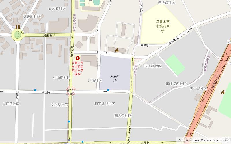 People's Square location map