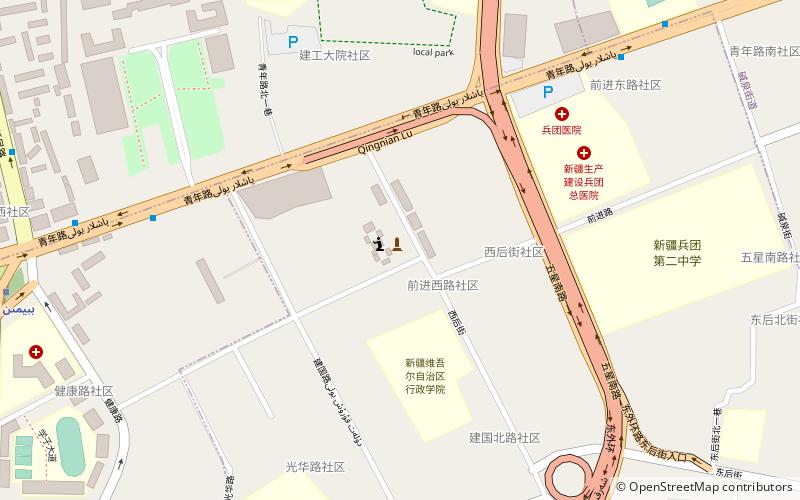 confucian temple urumqi location map
