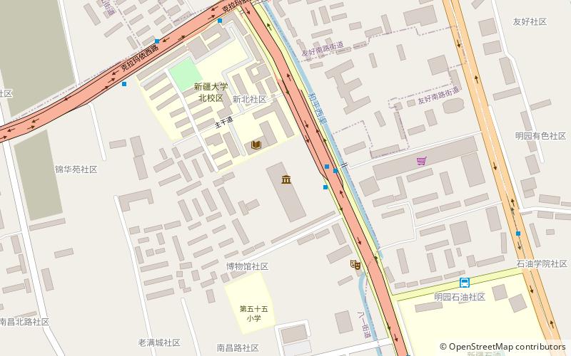 xinjiang museum urumqi location map