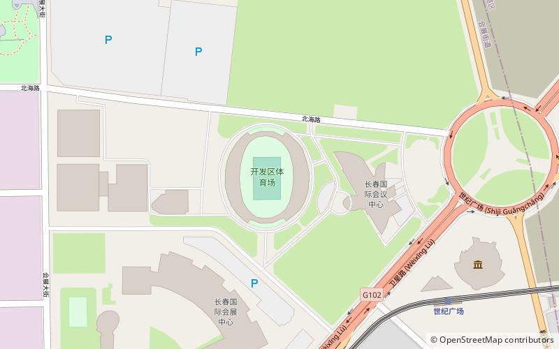 Development Area Stadium location map