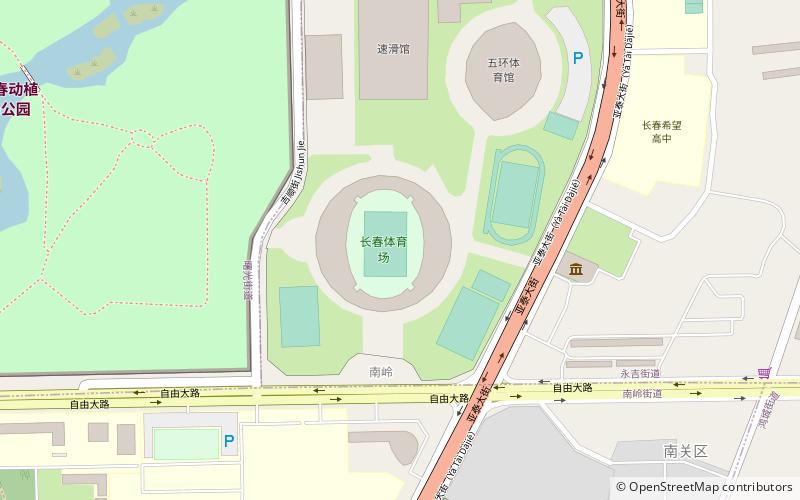 Changchun Stadium location map