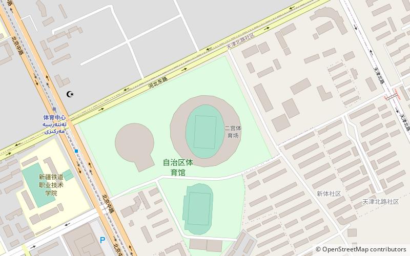 Xinjiang Sports Centre location map