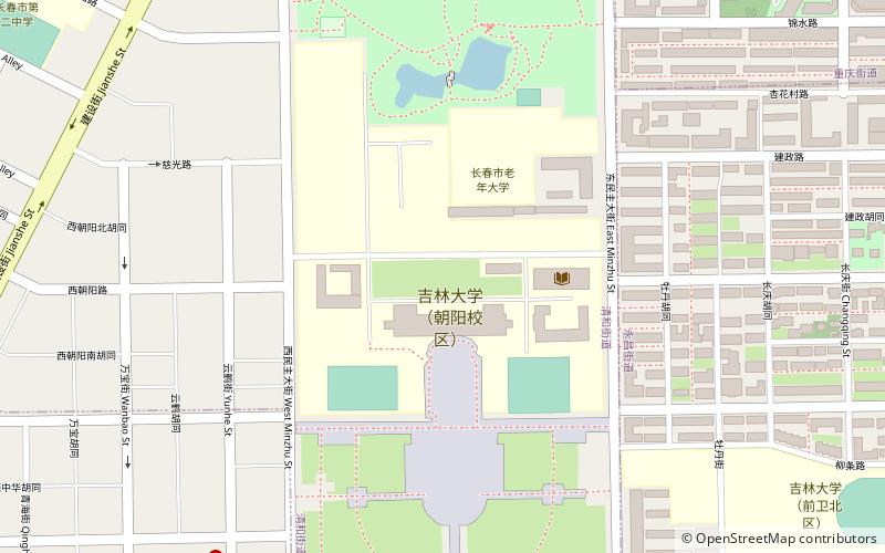 Université de Jilin location map