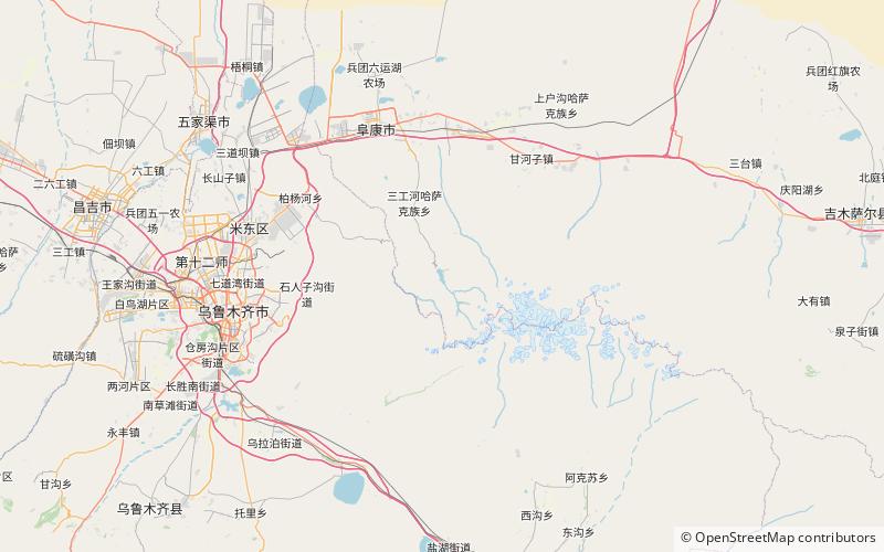 Tianshan Tianchi National Park location map
