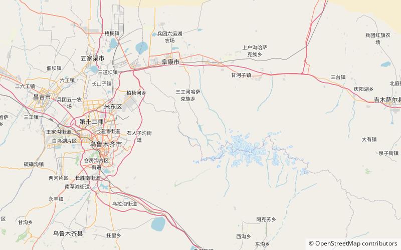 xinjiang tianchi yaochi palace tianshan tianchi national park location map