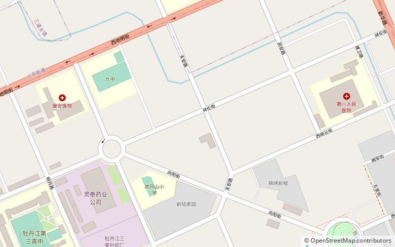 xiangyang subdistrict mudanjiang location map