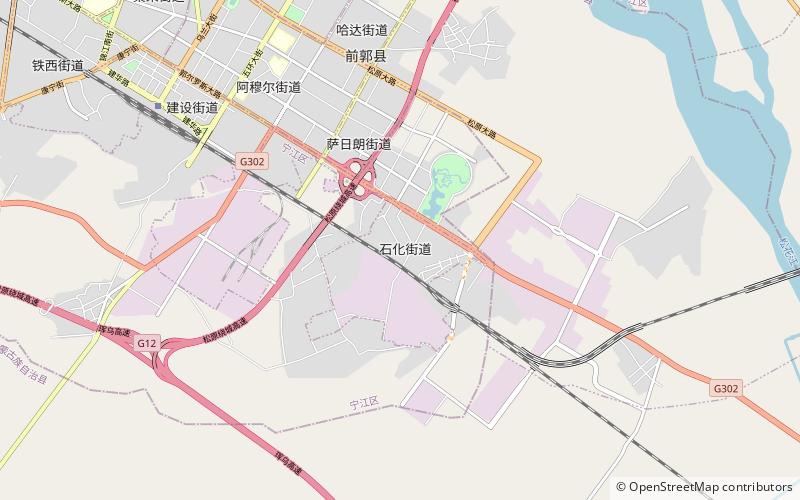 shihua subdistrict songyuan location map