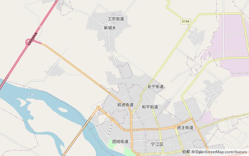 gongnong subdistrict songyuan location map