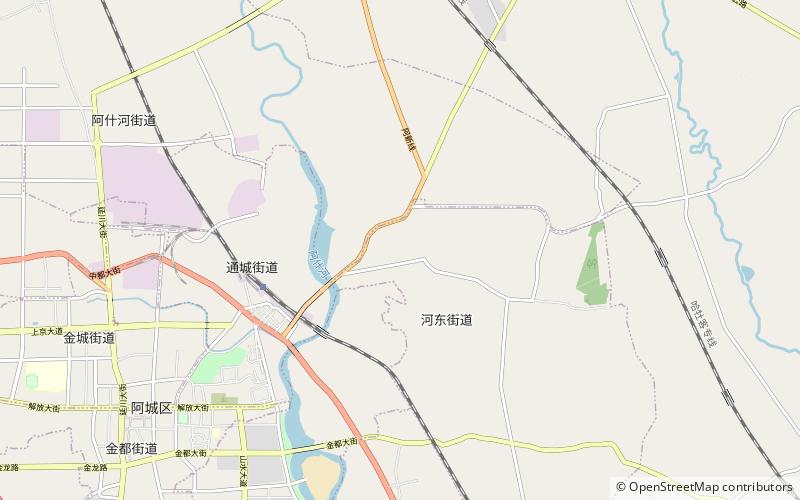 Hedong Subdistrict location map