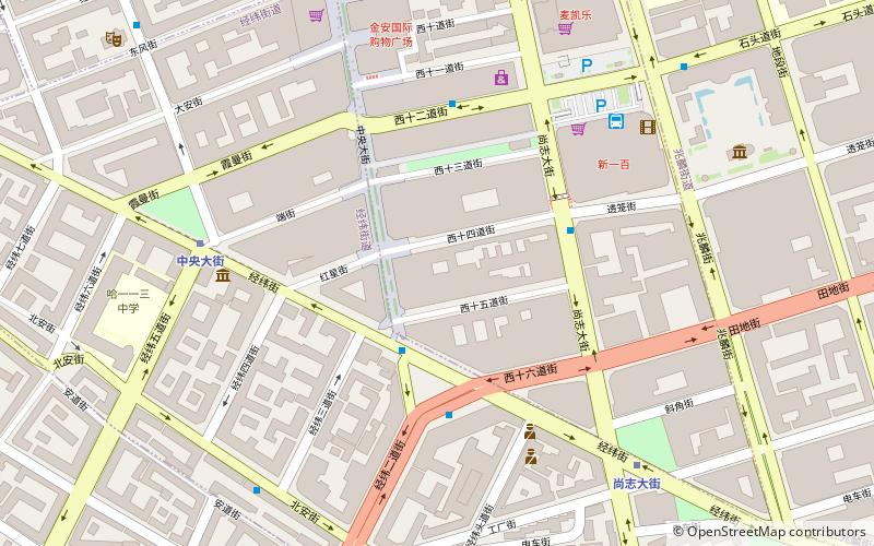 Shangzhi Subdistrict location map