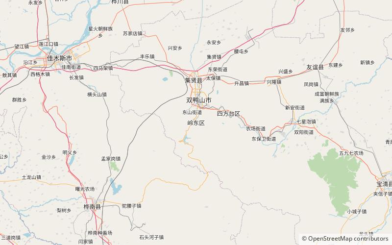 district de lingdong shuangyashan location map