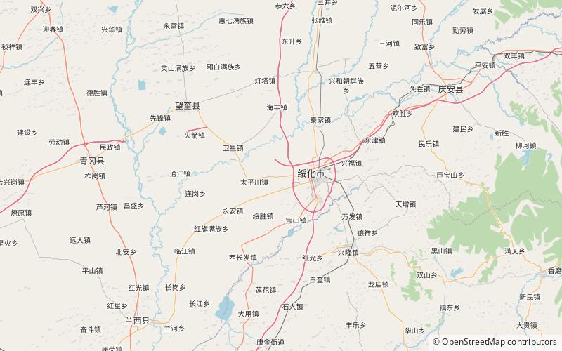 xinhua township suihua location map