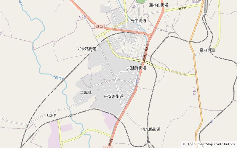 district de xingan hegang location map