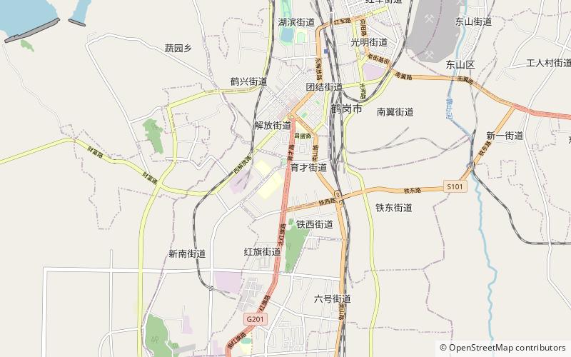 district de gongnong hegang location map